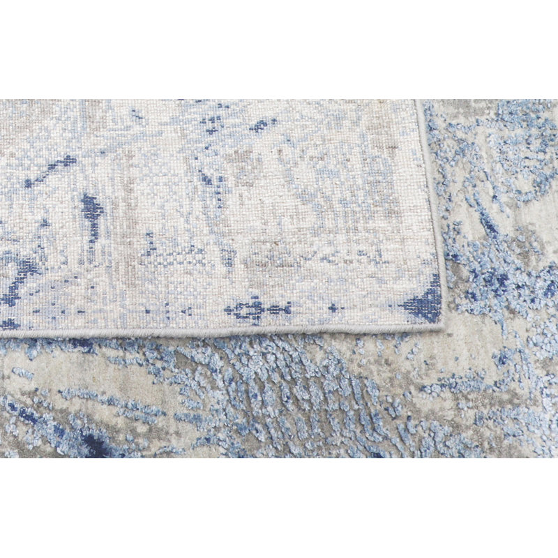 Wool Abstract Area Rug, Rectangle 9' x 12'
