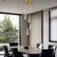 Luminaires suspendus Raindrop pour îlot de cuisine Luminaires suspendus en forme de goutte d'eau en verre transparent pour salle à manger, porche, couloir, salon-104429202