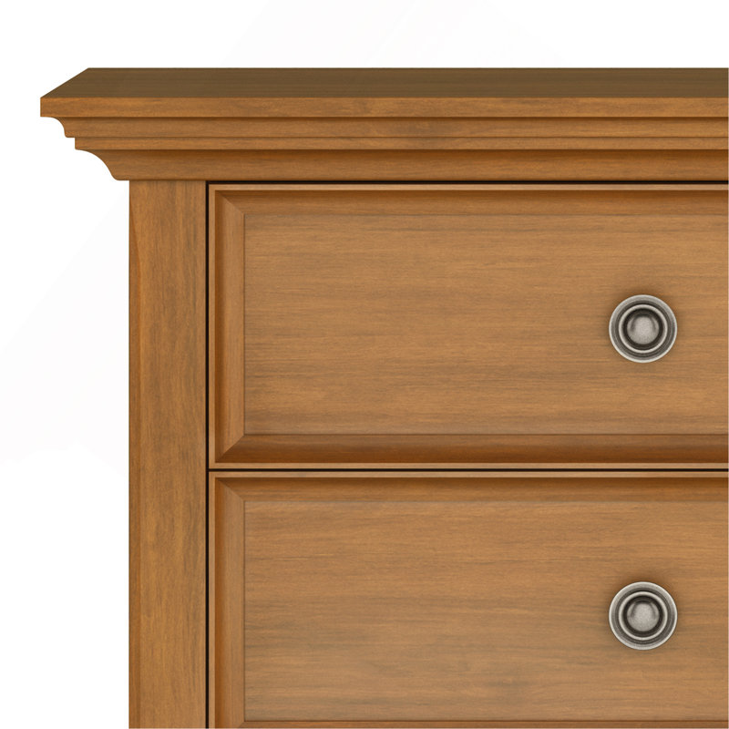 Amherst - Bedside Table - Light Golden Brown, Light Brown