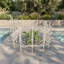 Ensemble de clôture de jardin en fer 4 pièces d'inspiration rétro pour bordures de chemin, parterres de fleurs et décoration extérieure