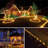 Solar Powered 200 LED String Light Christmas Decorations Lamp