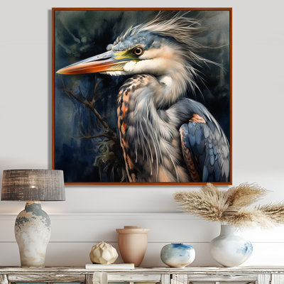 Graceful Heron Waterbird III - Heron Wall Art