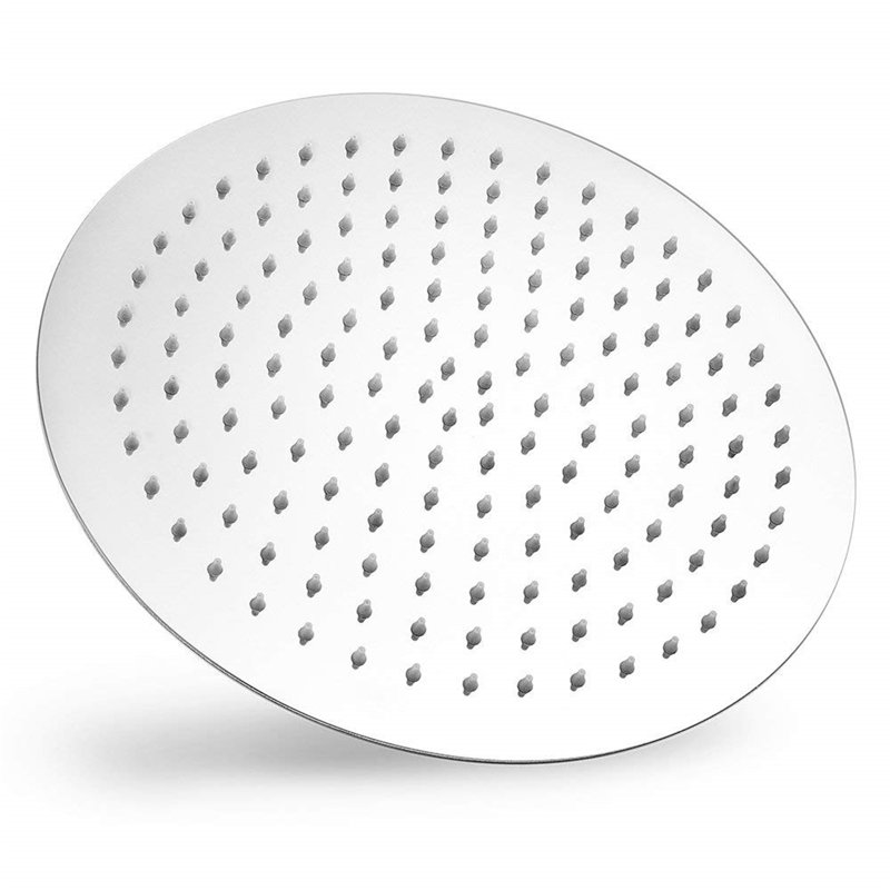 12-Inch Round Rainfall Shower Head With Extension Arm - Oversized Stainless Steel Luxury Showerhead For Full-Body Waterfall Coverage