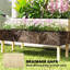 Boîte à fleurs surélevée pour patio, boîte à fleurs en treillis, lit de jardin surélevé pour l'extérieur