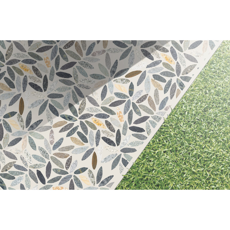 12" x 12" Sea Petal Mosaic Tile