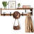 Wall Mounted Coat Rack With Shelf, Key Hooks And Mail Holder - Multi-Functional Entryway Organizer, Floating Shelf With Storage For Hats, Coats And Keys - Durable Solid Wood Construction-1399985642
