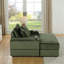 Canapé avec 2 coussins décoratifs et un repose-pieds, Canapé Comfy Sofa-890683758