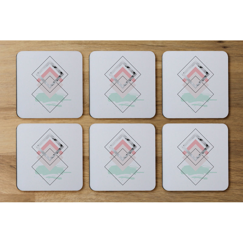 Square 6 Piece Coaster Set
