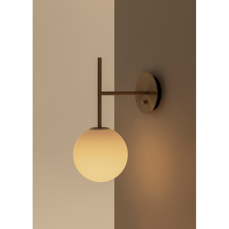 TR 1 - Light Armed Sconce, Brushed Brass