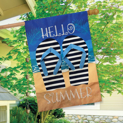 Drapeau de maison Hello Summer