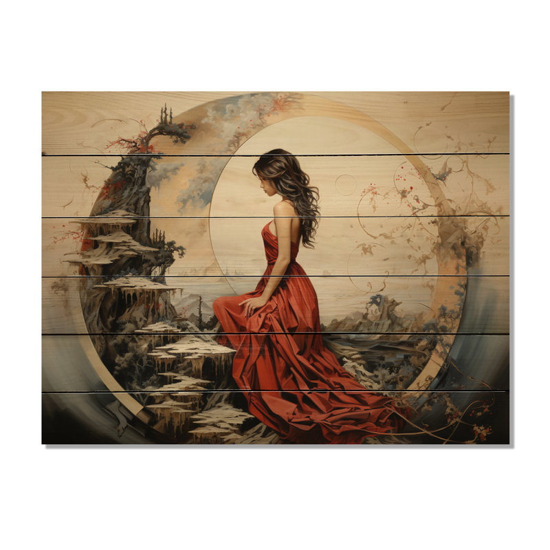 Asian Harmonious Balance II sur impression sur bois, H 10 po x l 20 po x P 0,78 po