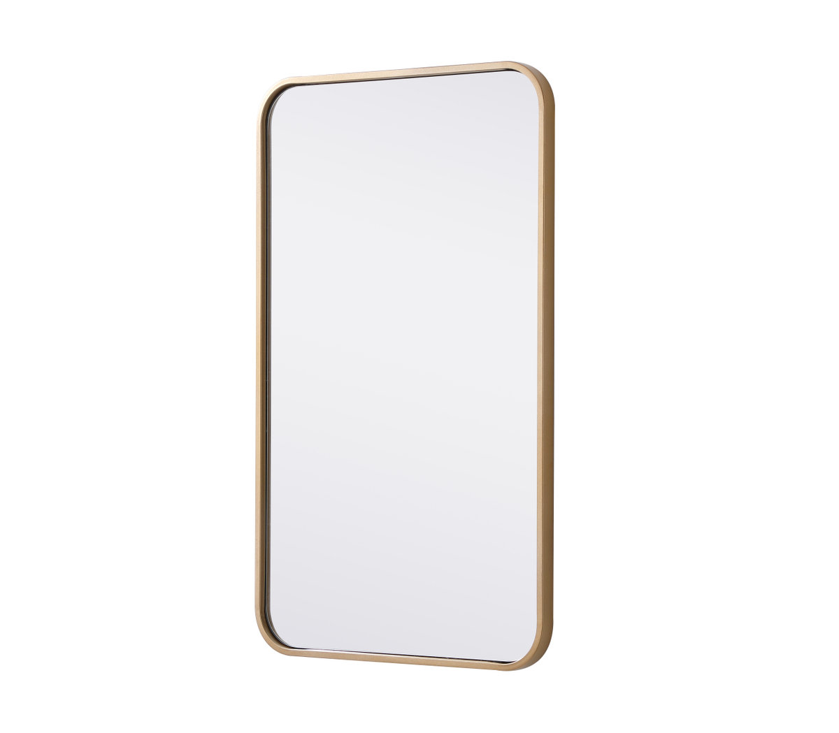 Sabine Accent Mirror, Brass, 30" x 18"