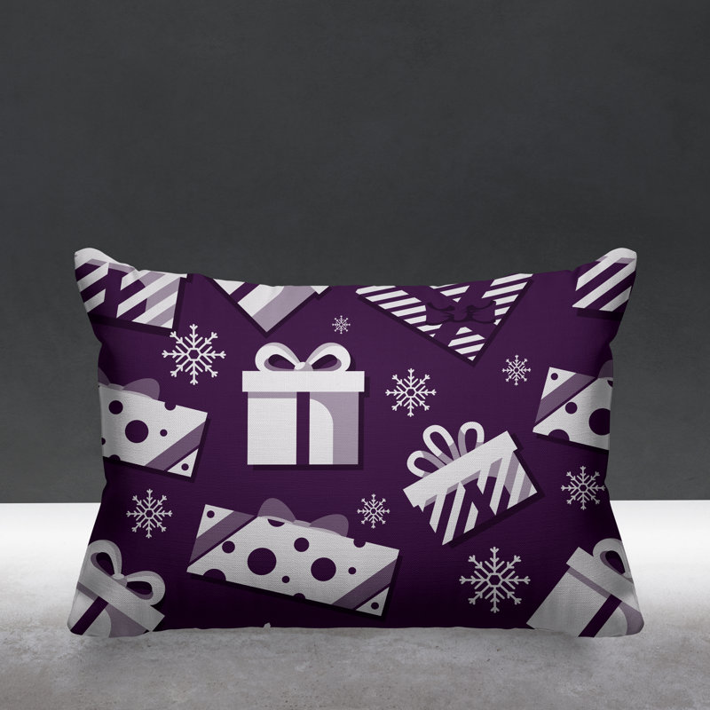 Coussin intérieur / extérieur Christmas Gift, Mauve