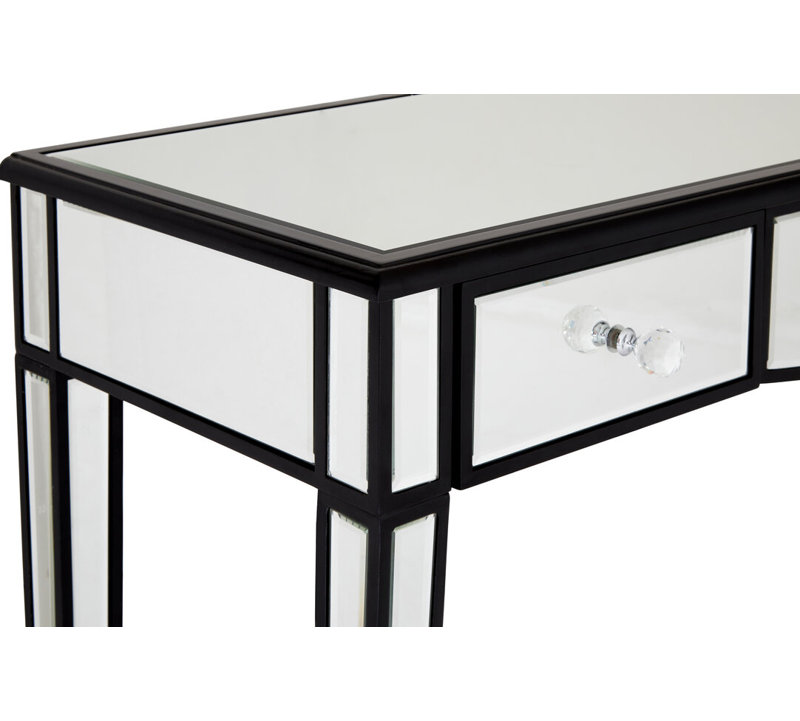 120cm Glass Top Console Table