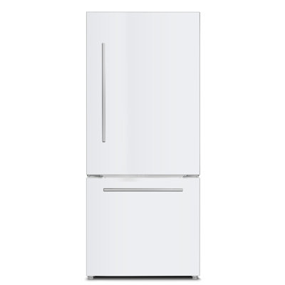 Marathon 18 cu.ft. White Bottom Mount Frost Free Refrigerator (Left Hinge Set)
