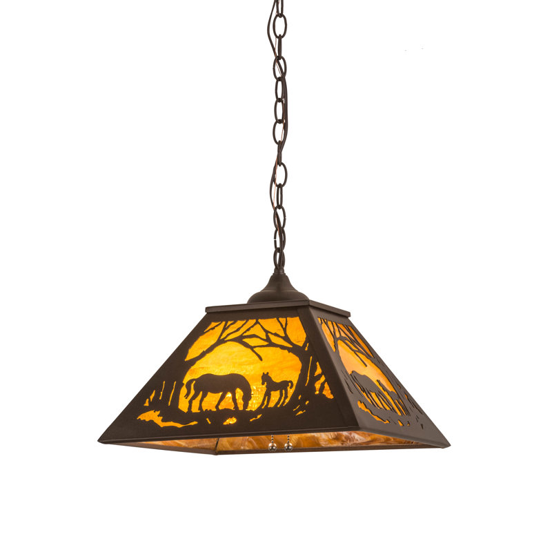 Luminaire suspendu dôme 2 lumières