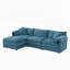 Canapé modulaire de 103 po en chenille avec assise profonde et large-130161065