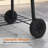 Barrel Charcoal Grill w/Foldable Side Table Built-in Thermometer & Storage Shelf