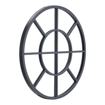 Burkeville Metal Round Wall Mirror