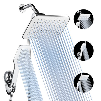 Rain Handheld Shower Head 2.5 GPM GPM with Self-Cleaning