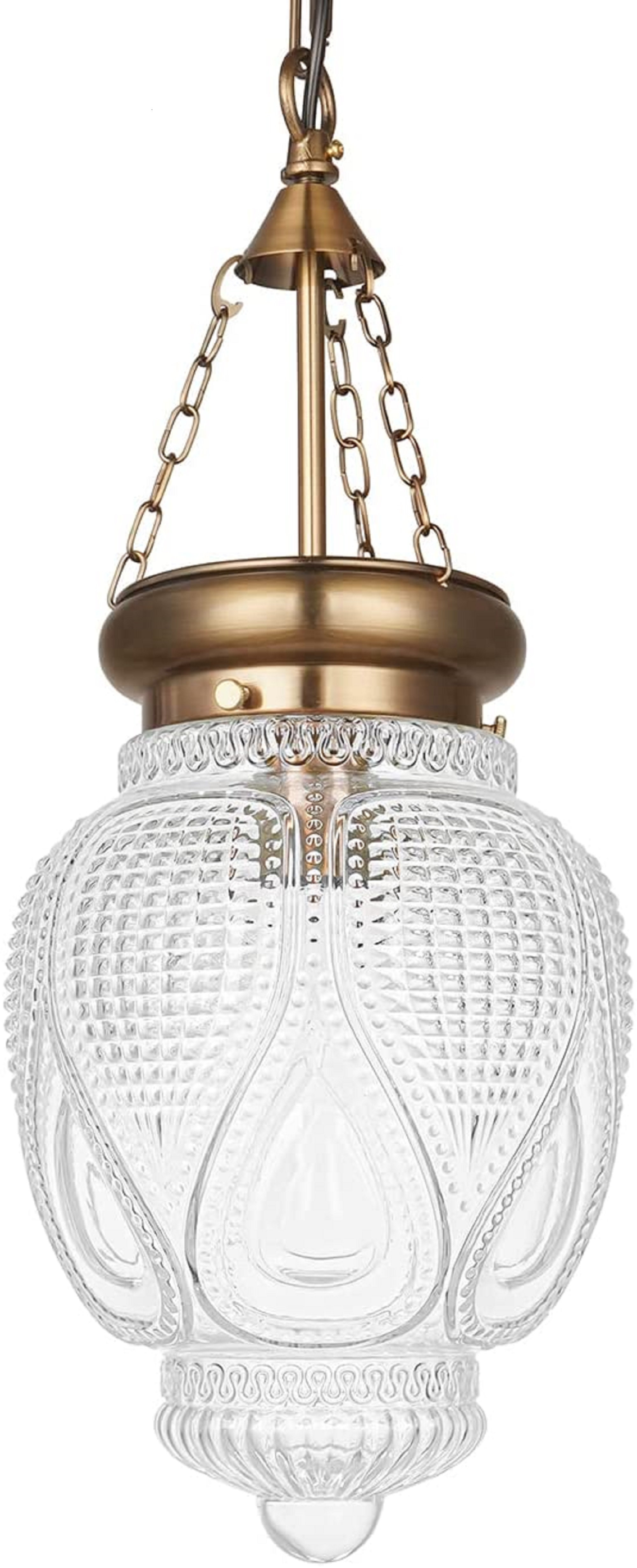 Rosdorf Park Glass Ceiling Pendant Light Kitchen Island Lighting Farmhouse Vintage Hanging Light Fixture For Dining Room, Entryway, Sink, Breakfast Nook & Reviews | Wayfair
