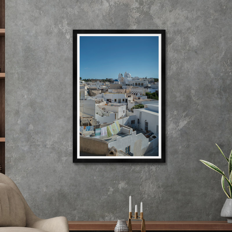 Megalohori Rooftops I, H 42 po x l 29 po x P 1,5 po, Noir