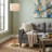 62.2" Modern Gold Floor Lamp with White Fabric Drum Shade-1858913739