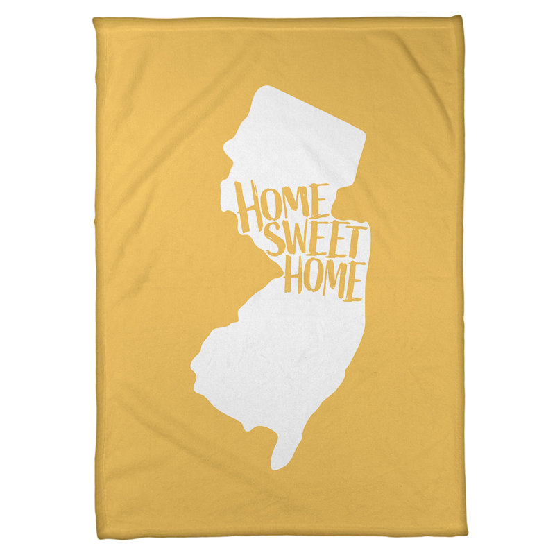 Jeté polaire new jersey the home, l 62,5 po x L 82,5 po, Jaune