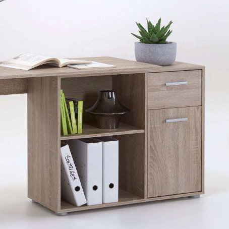 Rioux L-Shaped Writing Desk, Oak