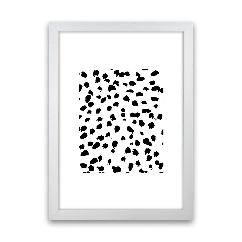 Dalmatian - Print, 88cm H x 64cm W x 3cm D, White Frame
