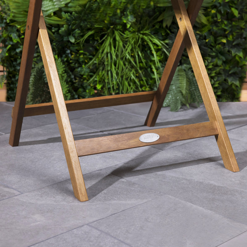 Square Wooden Folding Outdoor Bistro Table