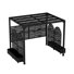 9.8'X7.9' Metal Pergola & 4 Pcs Rolling Metal Planter Boxes With Wheels, Steel Frame Patio Pavilion For Outdoor Backyard Garden