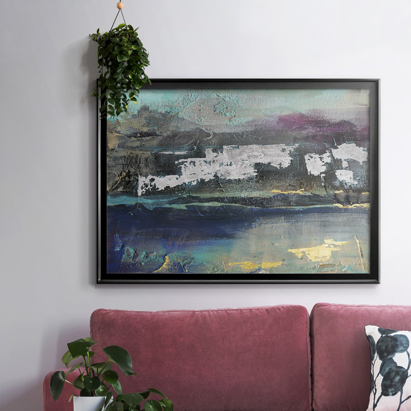 Mysteri II, reproduction d'art sur toile, H 30 po x l 44 po x P 1,5 po, Noir
