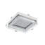 Aazim Chrome LED Flush Mount