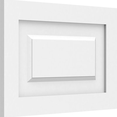 Panneau mural Harrison 3D en blanc