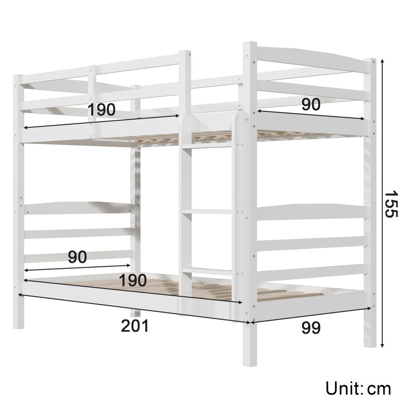 Wooden Bunk Ben with Ladder