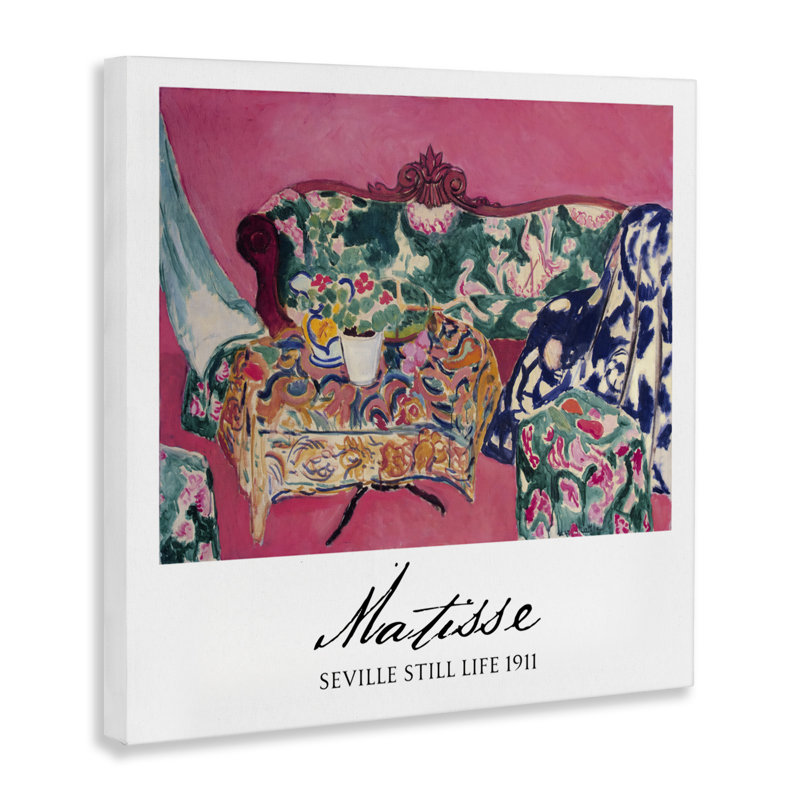 Matisse Seville Still Life, toile par Vintage Hustle, H 17 po x l 17 po