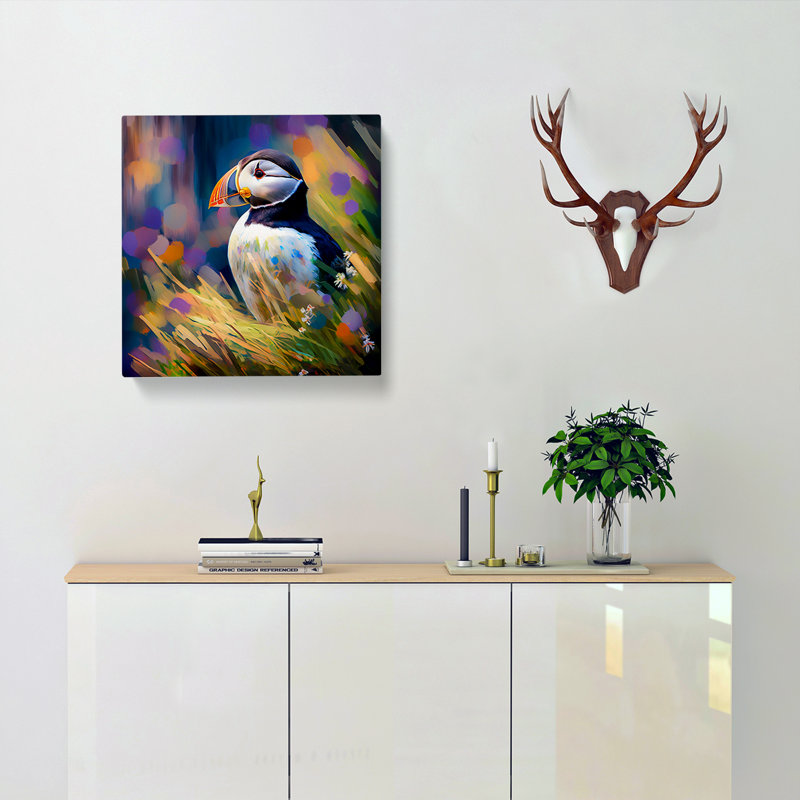 Puffin Neo-Impressionism - No Frame Print