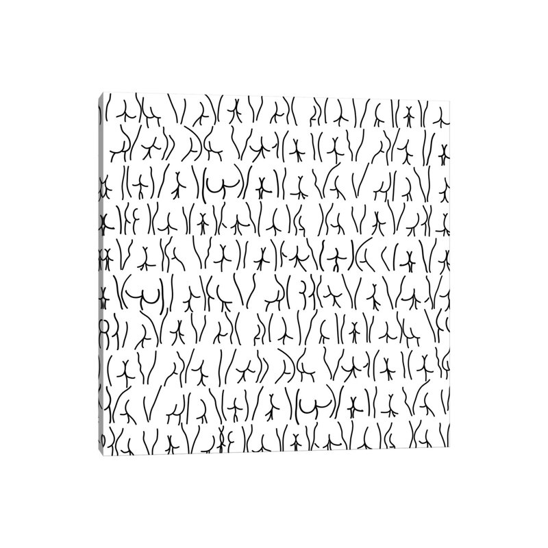Encre par Notsniw Art - Giclée sur toile tendue avec châssis, H 12 po x l 12 po x P 0,75 po