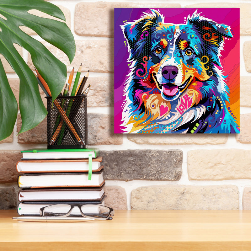 «Always Love» par Dean Russo, art mural sur toile, H 12 po x l 12 po x P 0,75 po