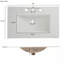 Meuble-lavabo moderne avec lavabo en céramique et grand rangement-113642665