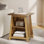 Rustic 3-Tier End Table With Storage – Vintage Wood Finish