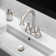 4-Inch Bathroom Faucet with 2-Handle with Pop-up Drain and Supply Hoses
