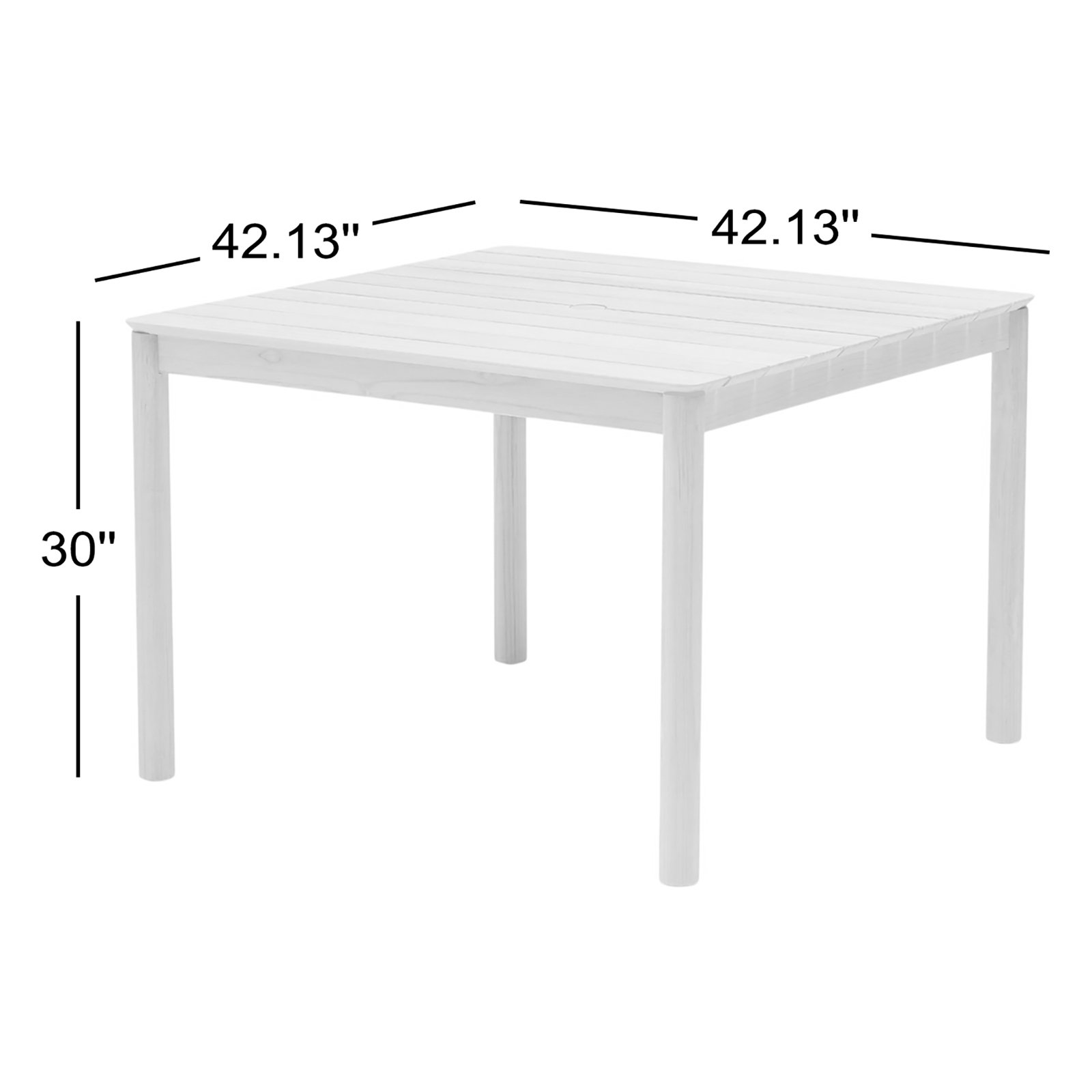 Haven 42" Teak Patio Dining Table