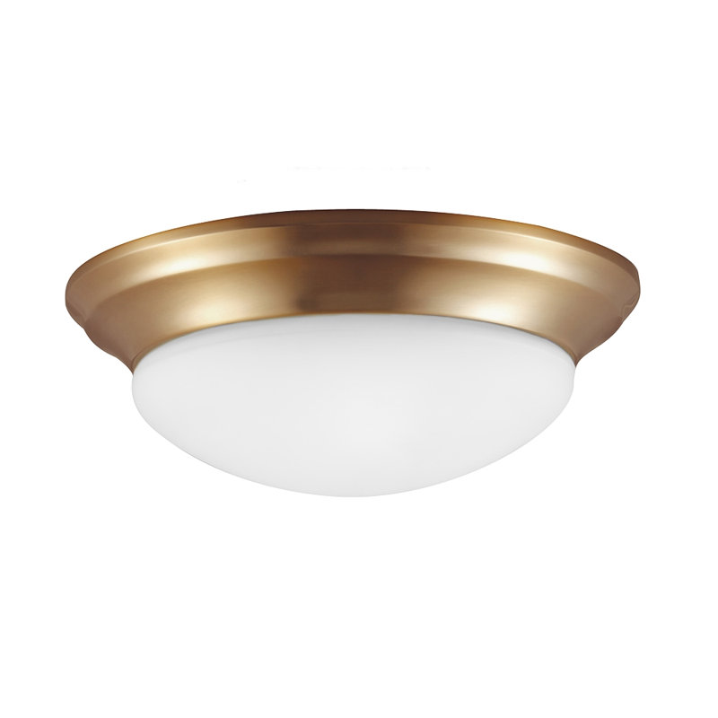 Plafonnier encastré deux lumières Nash de Génération Lighting , Bronze satiné, Non