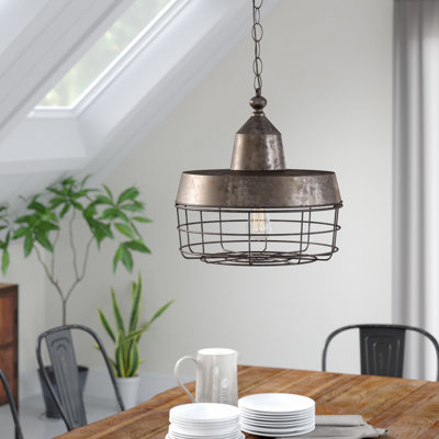 Luminaire suspendu en dome à 1 lumière