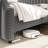 California King Size Upholstered Platform Velvet Bed Frame with Nailhead Trim Headboard & Footboard,Wooden Slats, Easy to Assemble,Light Grey-317323179