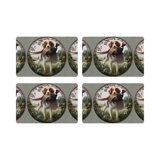 Vegan Leather Retangle Placemats