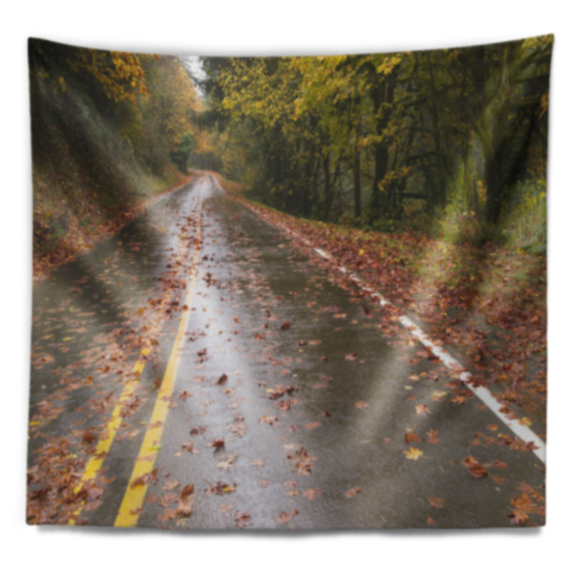 Tapisserie Schafer Wet Rainy Road, H 68 po x l 80 po
