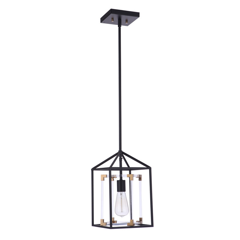 Luminaire suspendu rectangulaire 1 lumière